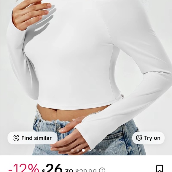 Off-Shoulder White Top - Picture 3 of 3